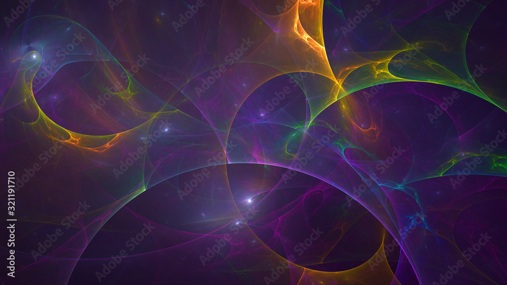 Fractal 3D rendering abstract and shiny background Fractal 3D rendering abstract and shiny background