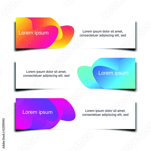 Abstract Web banner design background or header Templates vector illustration