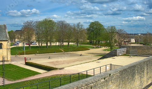Landscape in the historical castle of Caen © Zeljko