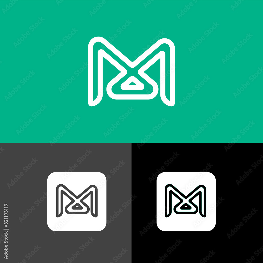 Letter M logo icon design, m icon template elements Letter M logo icon design, m icon template elements