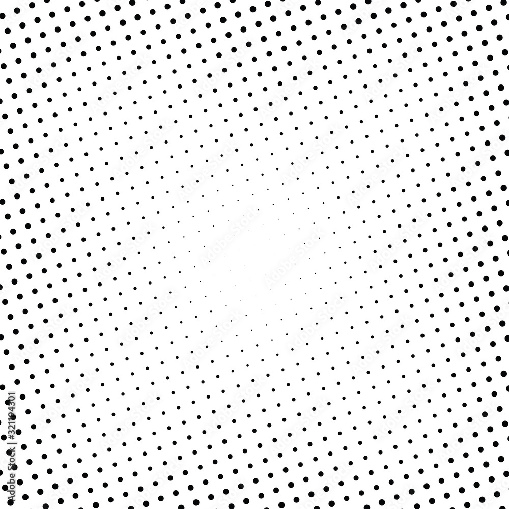 Abstract halftone dotted background. Monochrome pattern with dot and circles.  Vector modern pop art texture for posters, sites, business cards, cover postcards, interior design, labels, stickers.