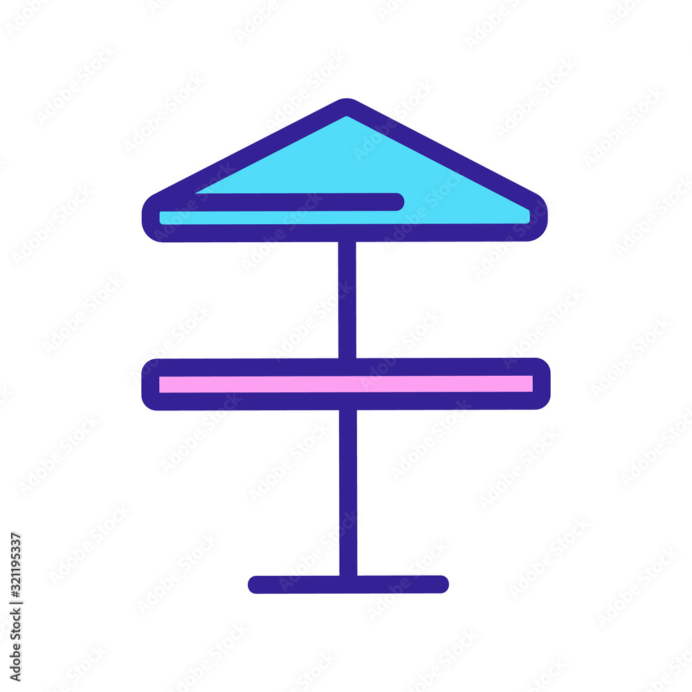 table icon vector. Thin line sign. Isolated contour symbol illustration table icon vector. Thin line sign. Isolated contour symbol illustration