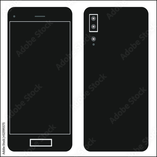 mobile phone front and back panel