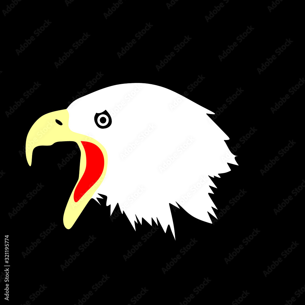 Obraz premium eagle with american flag