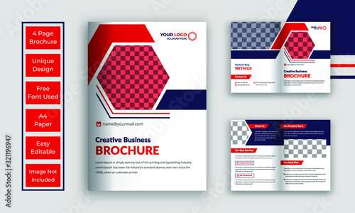 Corporate bi-fold brochure template