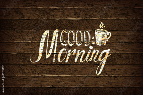 Good morning inscription