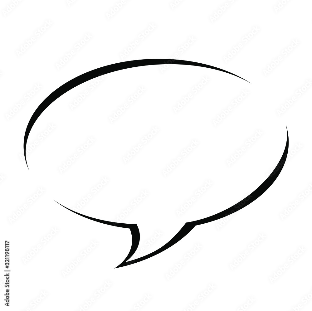 blue speech bubble on white background blue speech bubble on white background