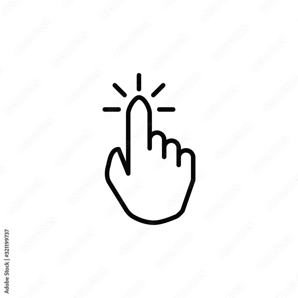 click pointer icon design vector logo template EPS 10 click pointer icon design vector logo template EPS 10