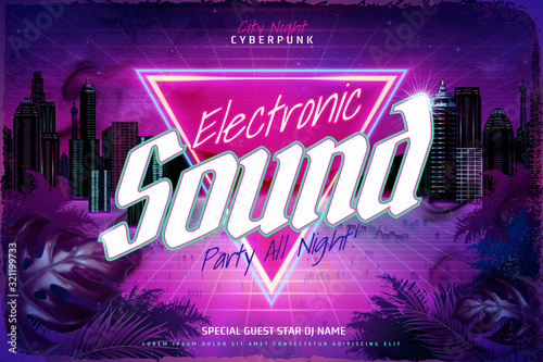 Electronic sound party ads