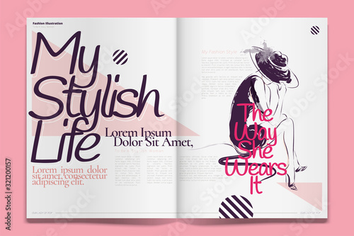 Fashion article illustration