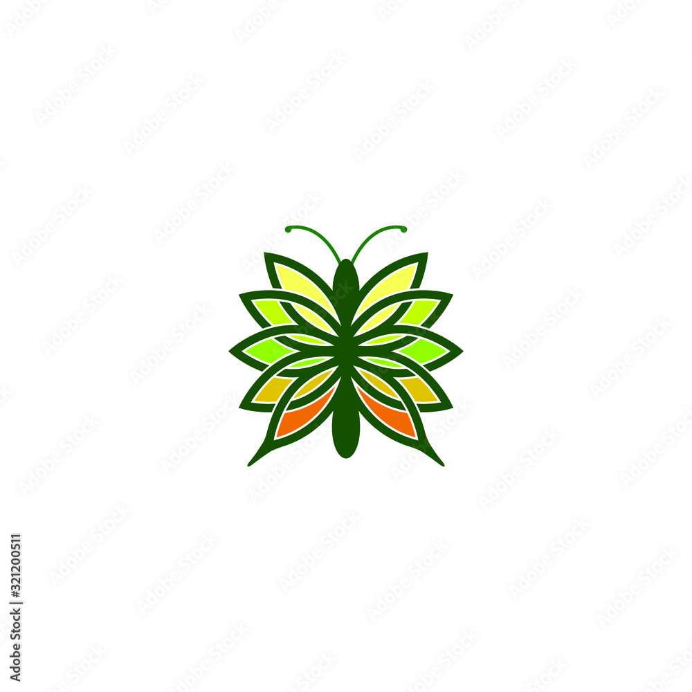 Simple logo design Butterfly, decorative element for your business Simple logo design Butterfly, decorative element for your business
