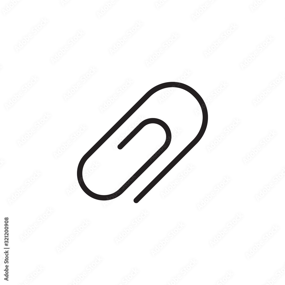 paper clip icon vector design logo template EPS 10 paper clip icon vector design logo template EPS 10