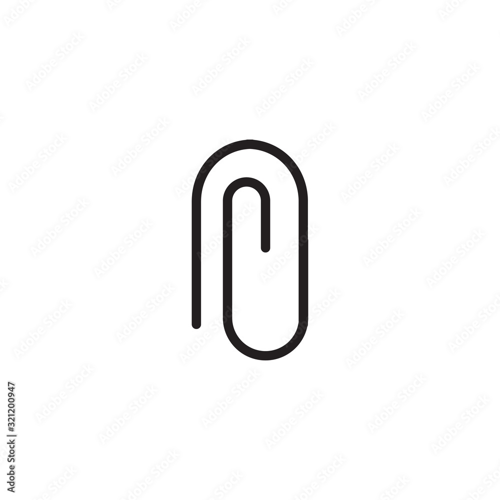 paper clip icon vector design logo template EPS 10 paper clip icon vector design logo template EPS 10