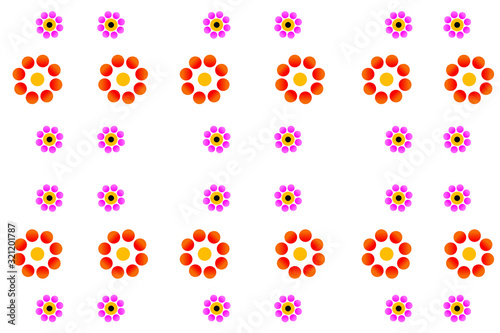 Seamless flower pattern template design vector