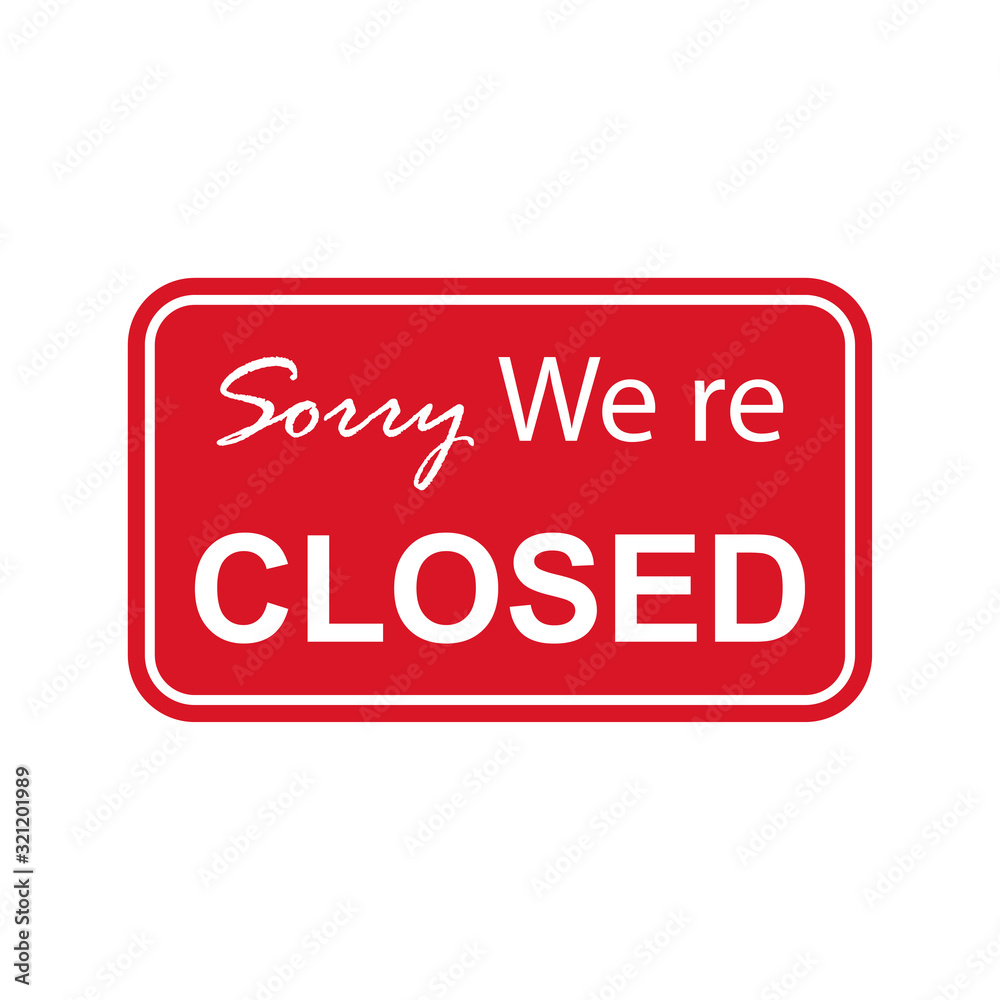 closed icon design vector logo template EPS 10 closed icon design vector logo template EPS 10