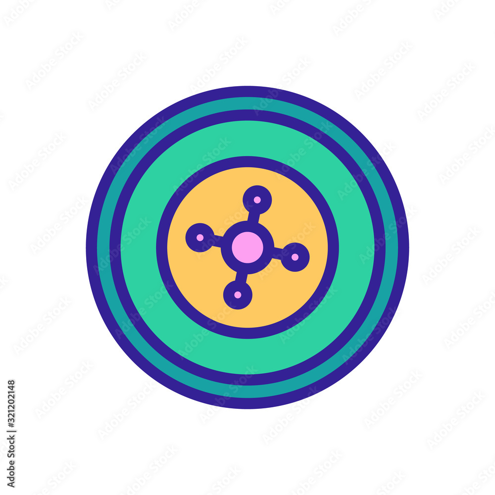 Roulette casino icon vector. Thin line sign. Isolated contour symbol illustration Roulette casino icon vector. Thin line sign. Isolated contour symbol illustration