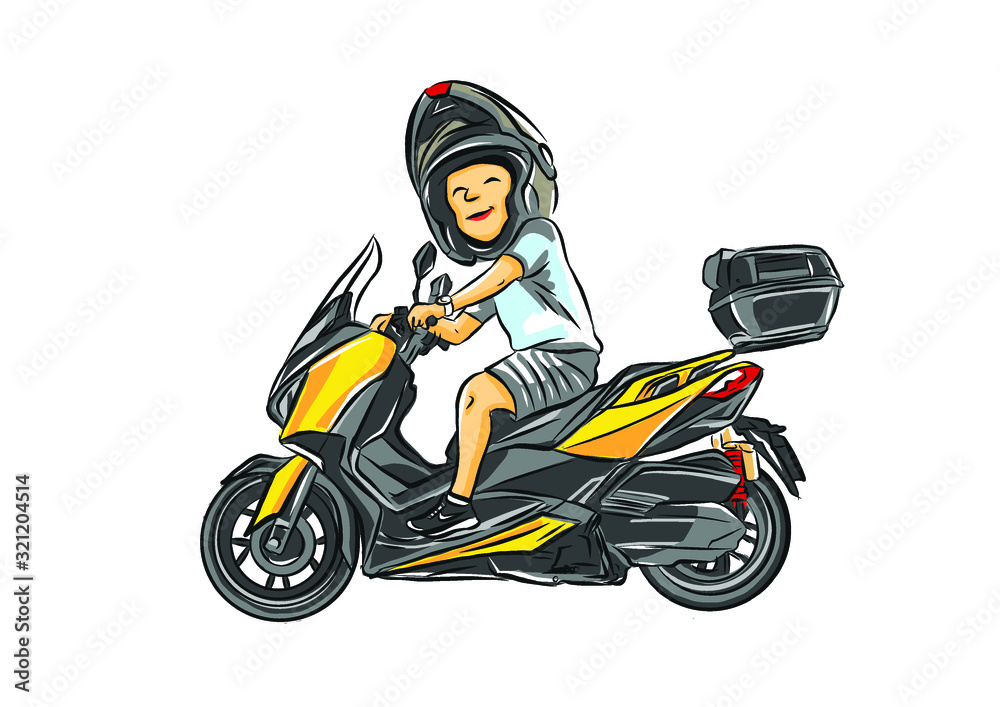 Adventure touring motorcycle Vector with graphic. Adventure touring motorcycle Vector with graphic.