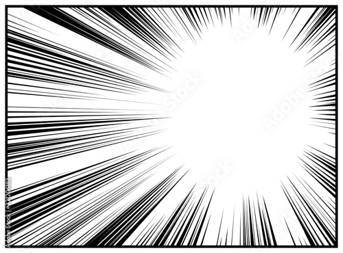 Manga radial motion speed lines