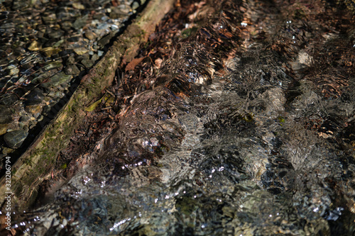Flowing water