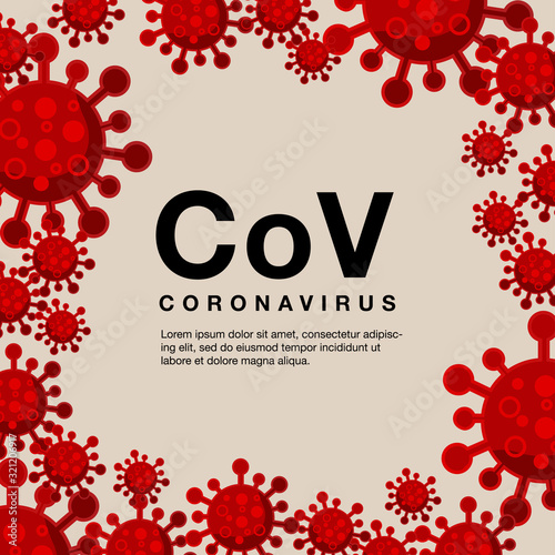 China pathogen respiratory coronavirus 2019-nCoV. Dangerous chinese ncov corona virus, SARS pandemic risk alert. 