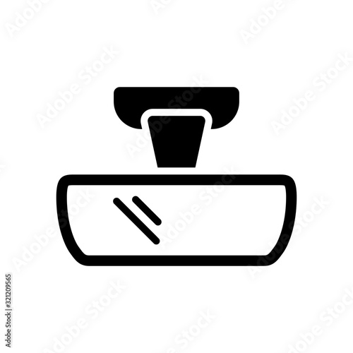 Car rear view mirror icon