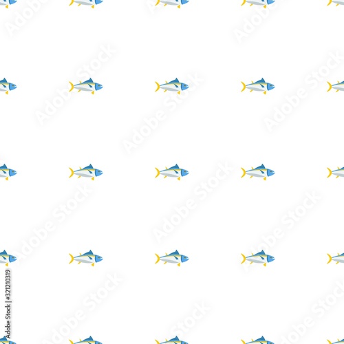 tuna icon pattern seamless isolated on white background. Editable flat tuna icon. tuna icon pattern for web and mobile.