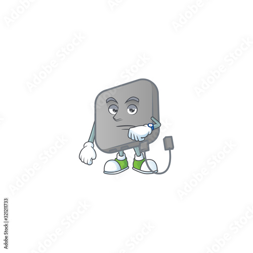 A picture of power bank on a waiting gesture