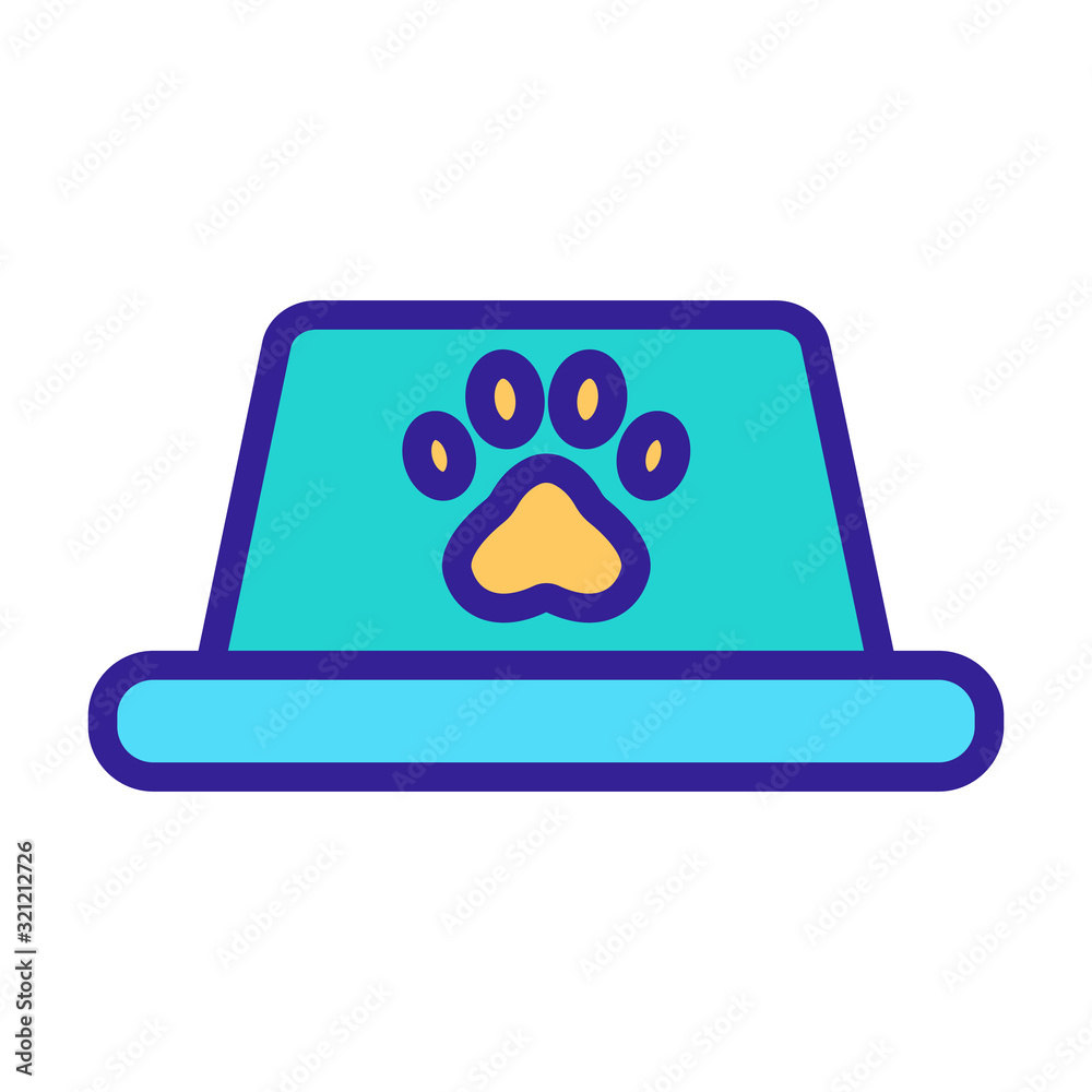 Paw icon vector. Thin line sign. Isolated contour symbol illustration Paw icon vector. Thin line sign. Isolated contour symbol illustration