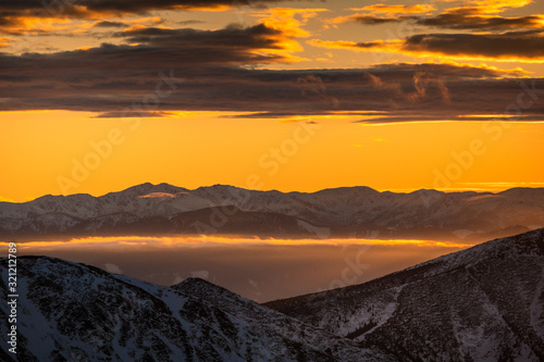 Winter in Tatra Moutains in Poland. High Tatras landscape photos.