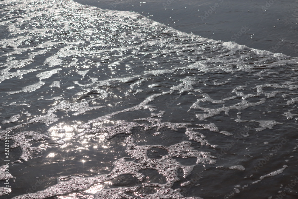 close up view of indian ocean beach or sea in sunlight showing with Indian beach coastline