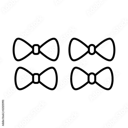 tie and bow tie icon design vector logo template EPS 10
