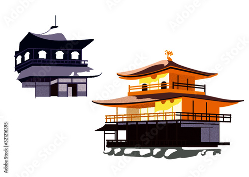 金閣寺と金閣寺