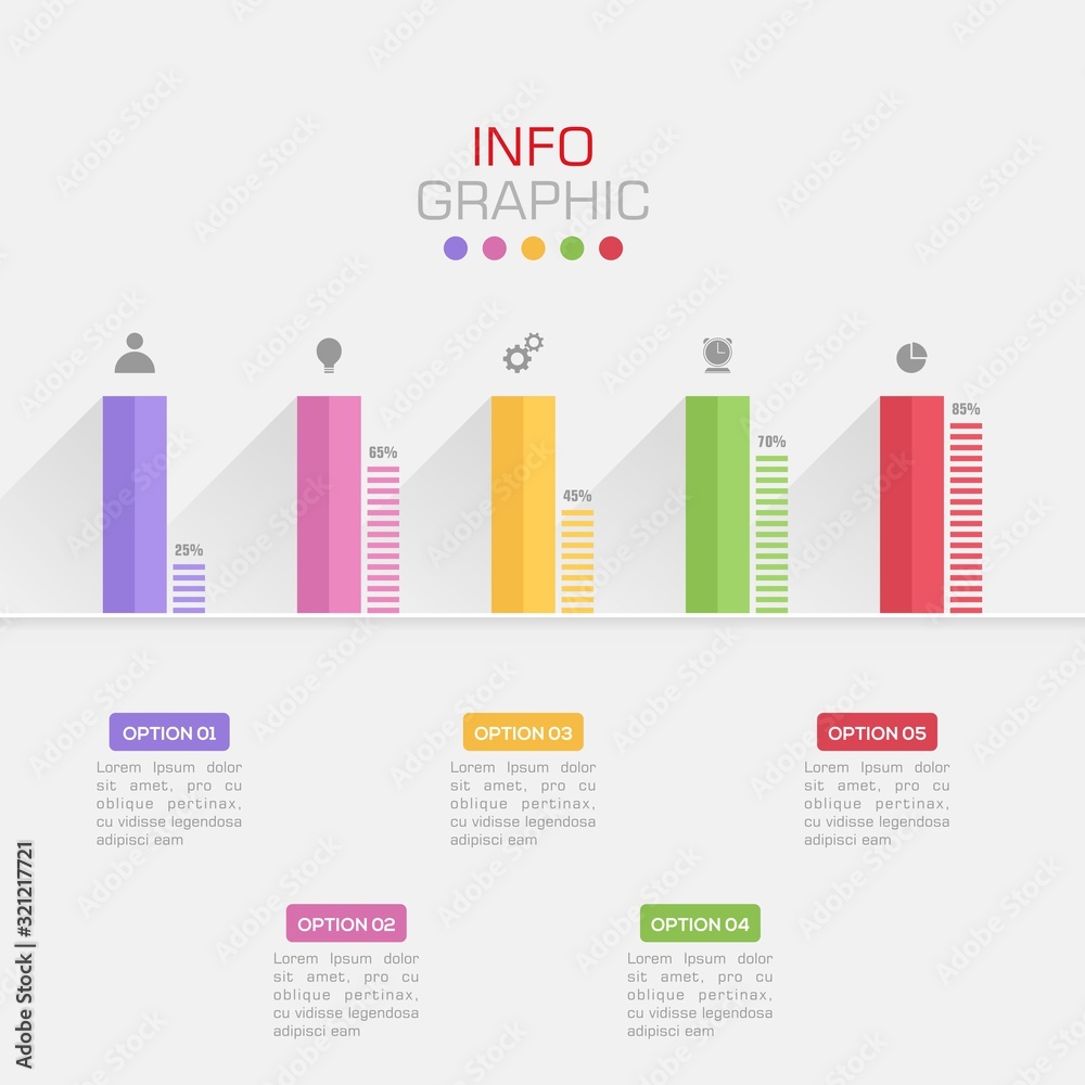 Business data visualization. Infographic element with icons and options or steps. Can be used for process, presentation, diagram, workflow layout, info graph, web design. Vector business template. Business data visualization. Infographic element with icons and options or steps. Can be used for process, presentation, diagram, workflow layout, info graph, web design. Vector business template.