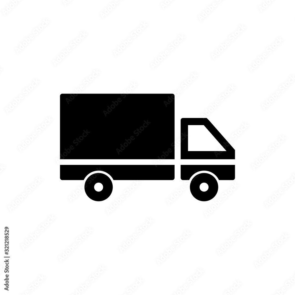 delivery truck icon vector design logo template EPS 10