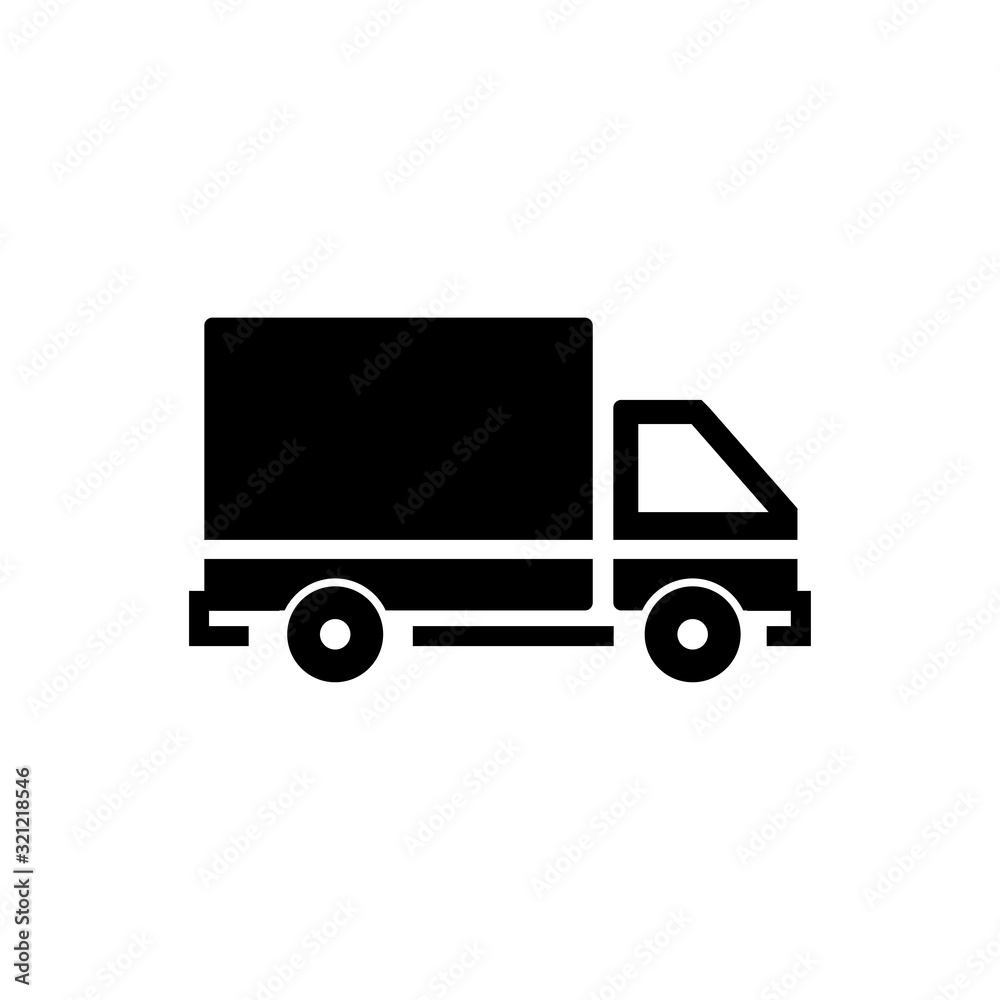 delivery truck icon vector design logo template EPS 10