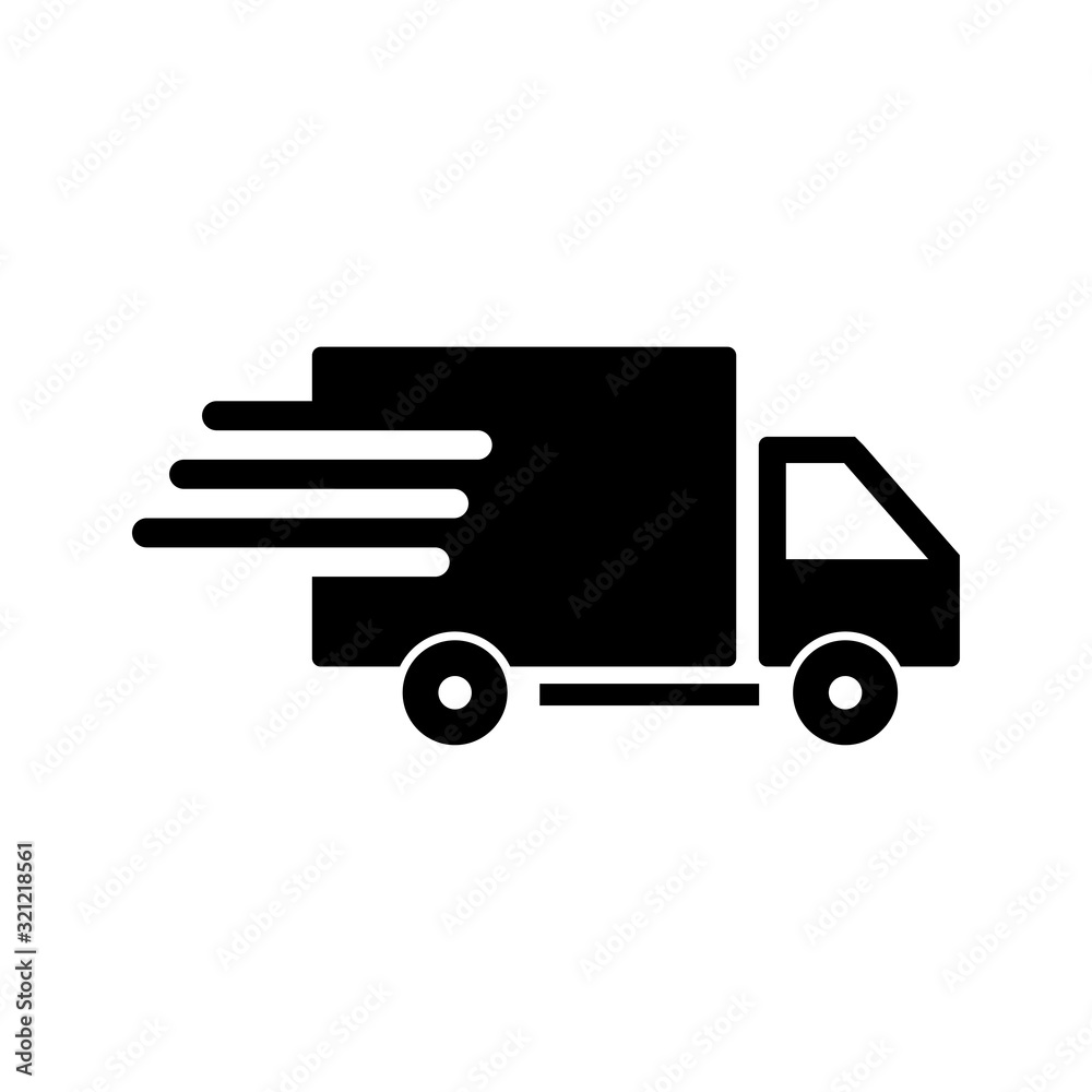 delivery truck icon vector design logo template EPS 10