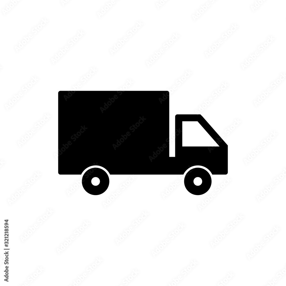 delivery truck icon vector design logo template EPS 10