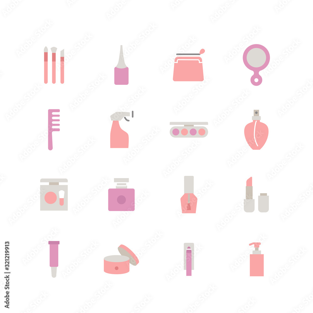 COSMETICS ICON SET COSMETICS ICON SET
