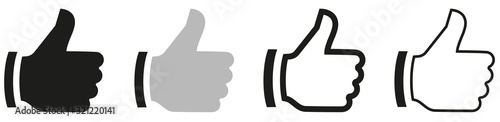 SYMBOLE POUCE LEVÉ