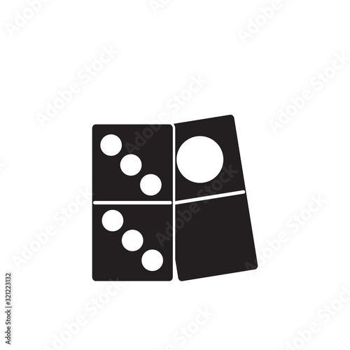 dominoes icon design vector logo template EPS 10