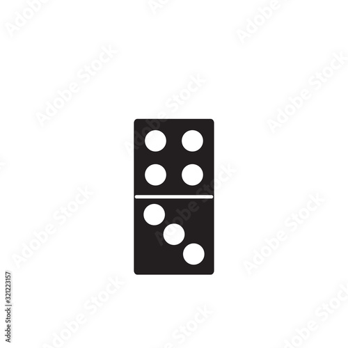 dominoes icon design vector logo template EPS 10