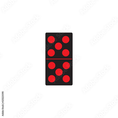 dominoes icon design vector logo template EPS 10
