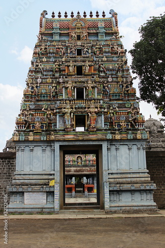 Gopuram of Natraj Temple, Satara,  Maharashtra, India photo