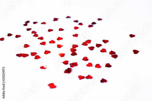 Confetti from little hearts