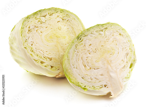 Two halves of cabbage. © voren1