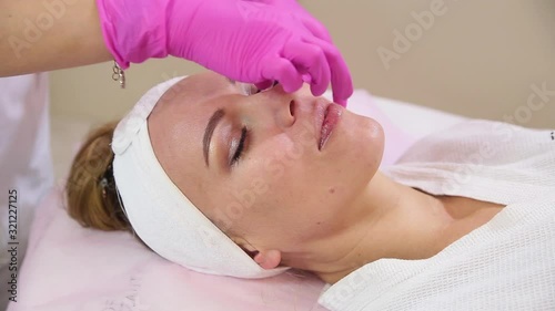 Beauty treatment and skincare concept.