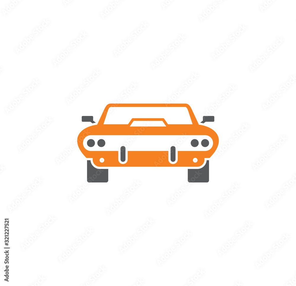 Car related icon on background for graphic and web design. Creative illustration concept symbol for web or mobile app.