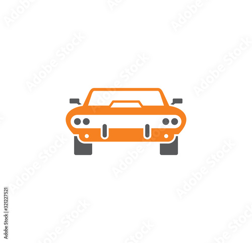 Car related icon on background for graphic and web design. Creative illustration concept symbol for web or mobile app.