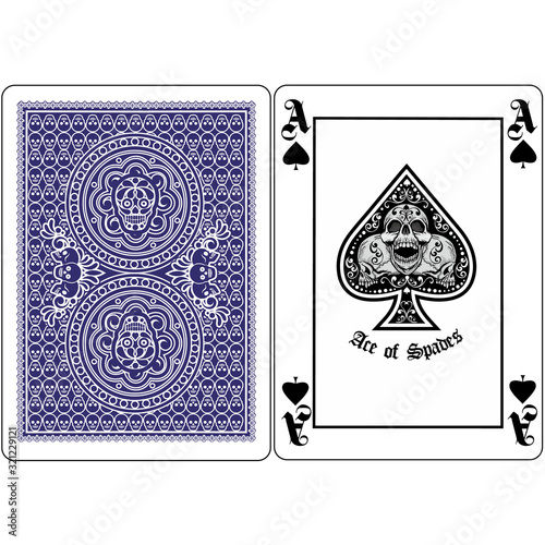  ace of spades with skull