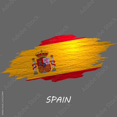 Grunge styled flag Spain